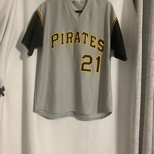Roberto Clemente Pittsburg Pirates #21 Park Antony SGA Jersey Size XL